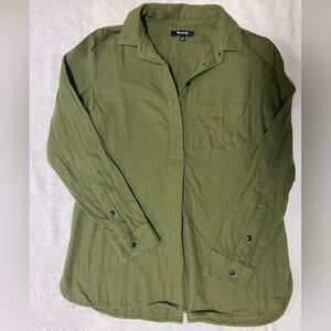 Madewell Army Green Long Sleeve Shirt‎